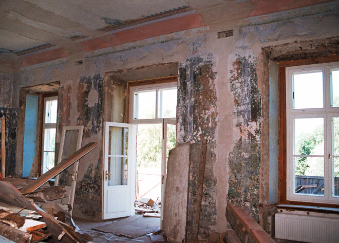 Viimsi mõisa saal renoveerimistööde ajal