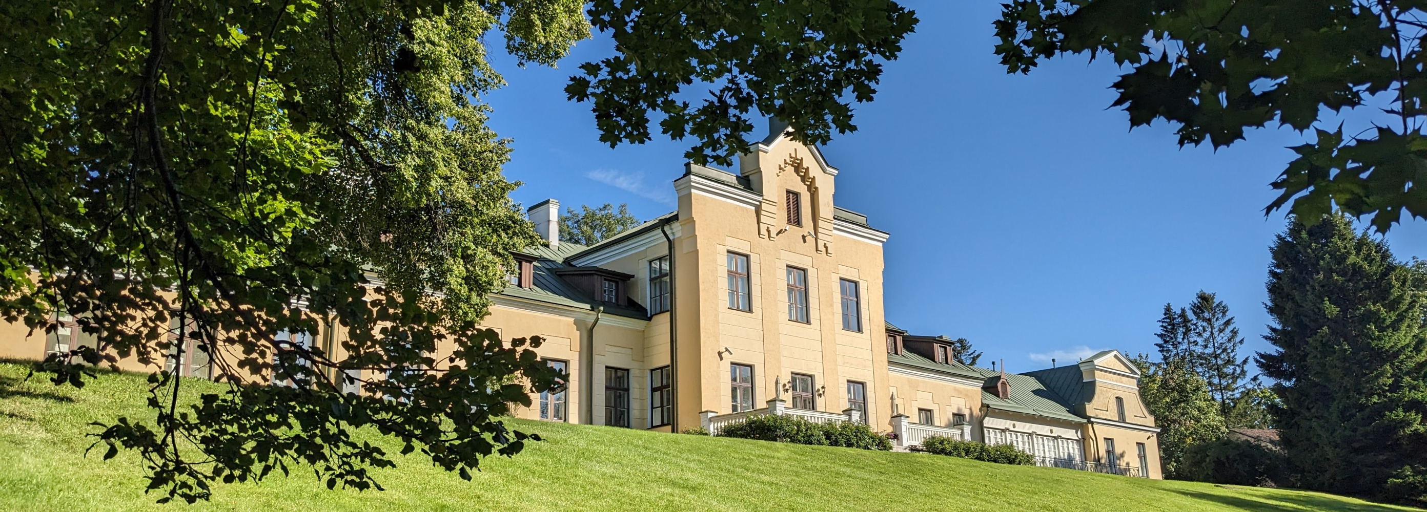 Vaade Viimsi mõisale pargi poolt