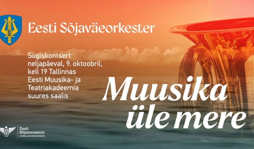 Eesti sõjaväeorkestri sügiskontserti 2025 reklaamvisuaal