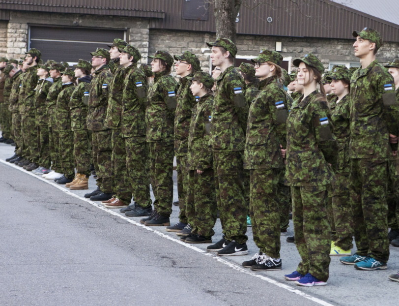 Riigikaitseõpilased rivis