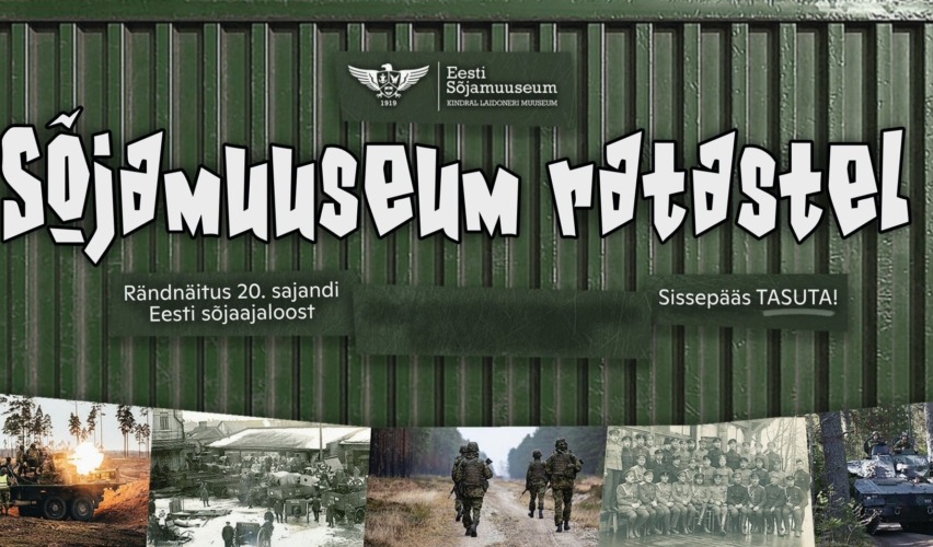Eesti sõjamuuseumi rändnäituse reklaam