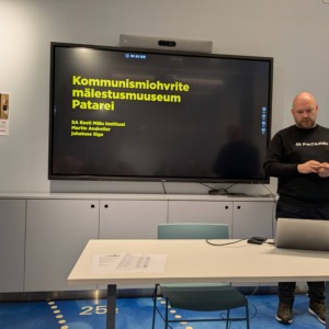 Eesti sõjamuuseumi seminar Patarei merekindlusest Lennusadamas. Martin Andreller